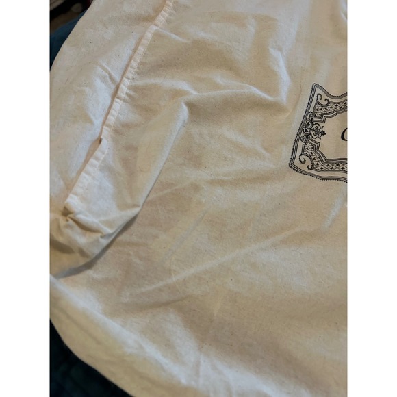 Gucci Cream Cotton Tote Bag Extra Large Logo Shopper Vintage Style - Picture 4 of 6